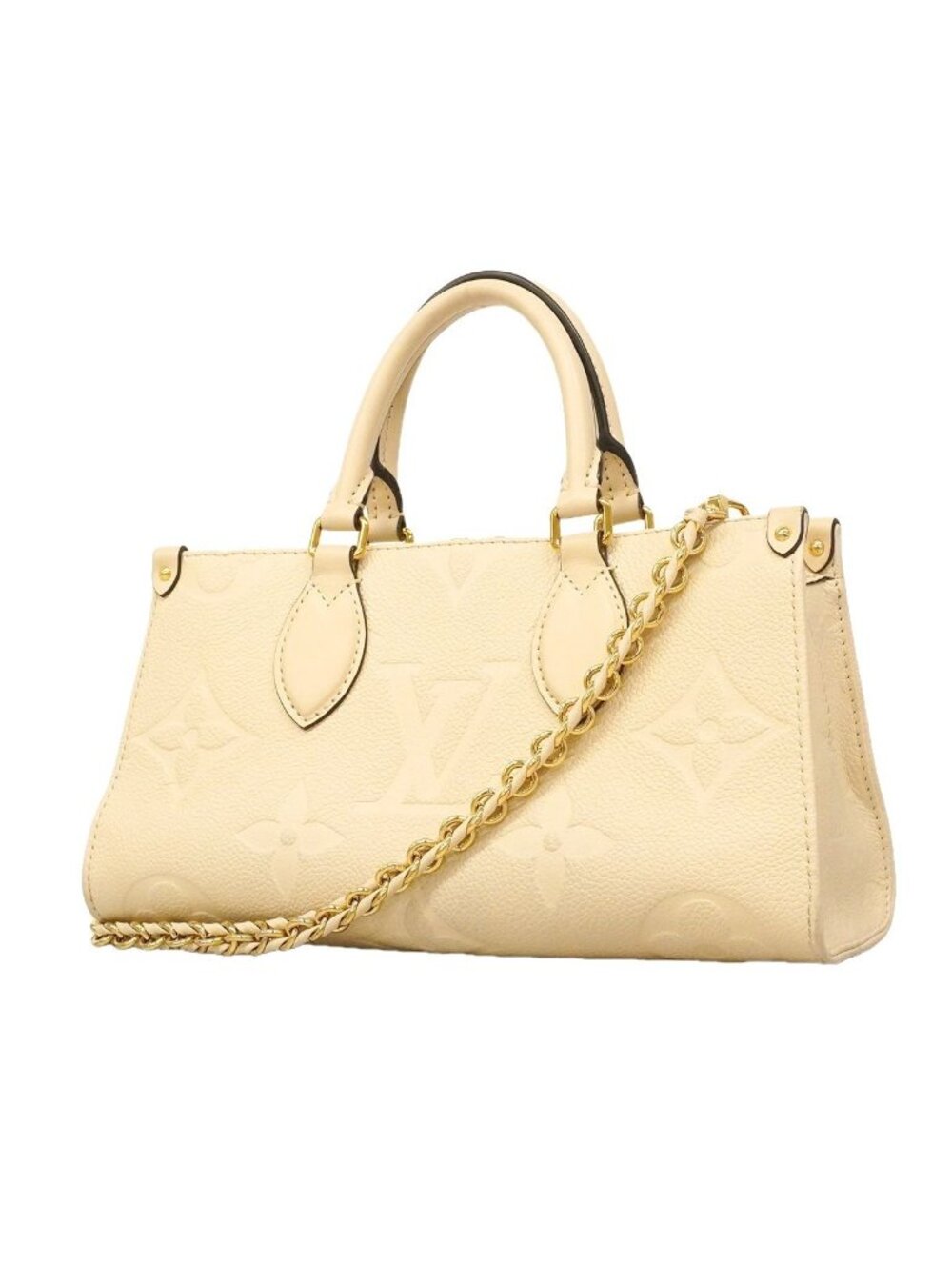 Louis Vuitton Handbag Monogram Empreinte on the Go East West Cream 2-Way Bag